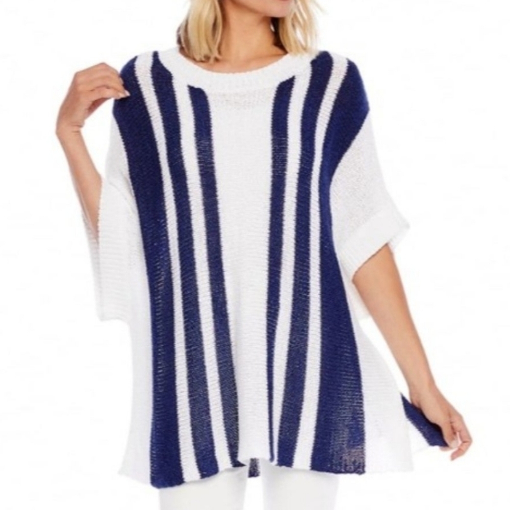 Mud pie Addie striped pullover NWOT! One size fits most.